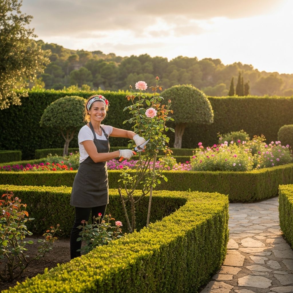 Jardín mediterráneo cuidado por Terra Verda en Calafell, Tarragona